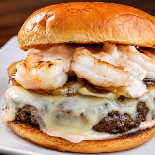 Shrimp & Beef Burger