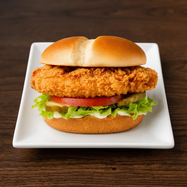 Fried Crispy Chicken Sandwich.